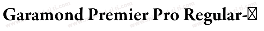 Garamond Premier Pro Regular字体转换